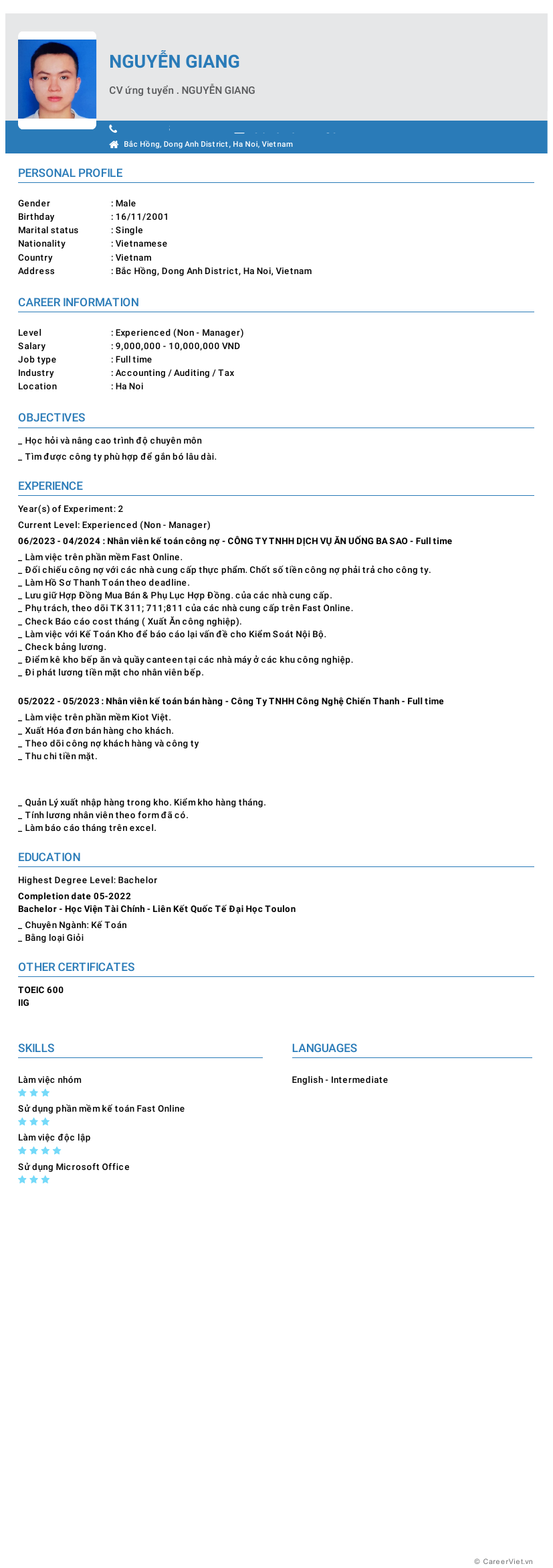 cv