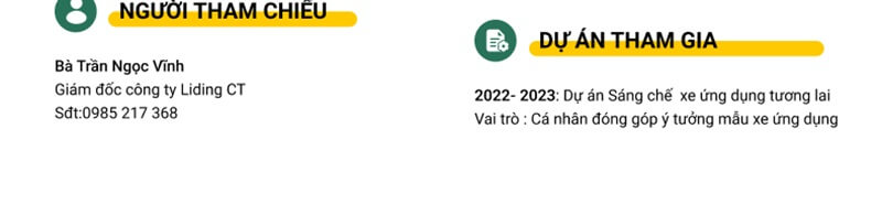 Phần dự án cá nhân trong CV IT cho người chưa có kinh nghiệm