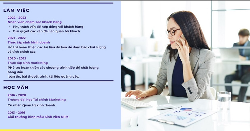 Kinh nghiệm trong CV xin việc tài chính