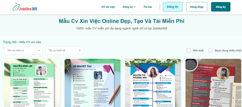 Tạo mẫu CV xin việc sale ô tô ở đâu?