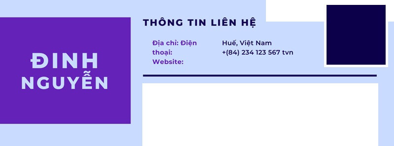 Phần thông tin cá nhân trong bản CV giao dịch viên ngân hàng