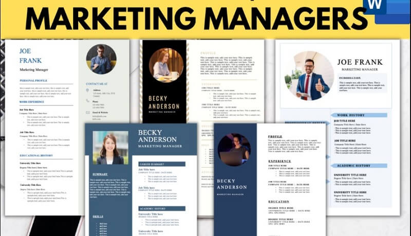 Hướng dẫn viết hiệu quả mẫu CV xin việc Marketing Manager