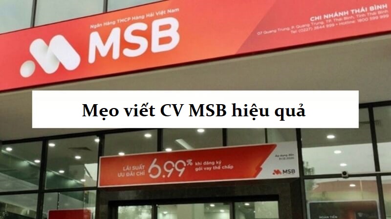 Mẹo viết CV MSB hiệu quả