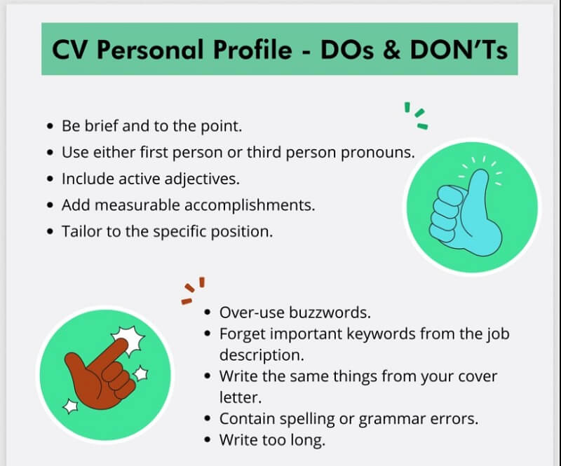 Lưu ý viết CV profile