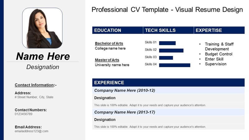 Đặt Designation cạnh tên trong CV