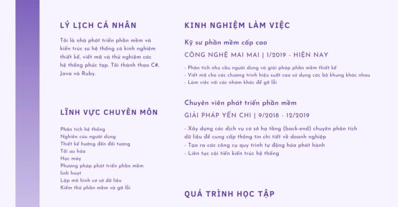 Mô tả kinh nghiệm làm việc trong CV như thế nào?