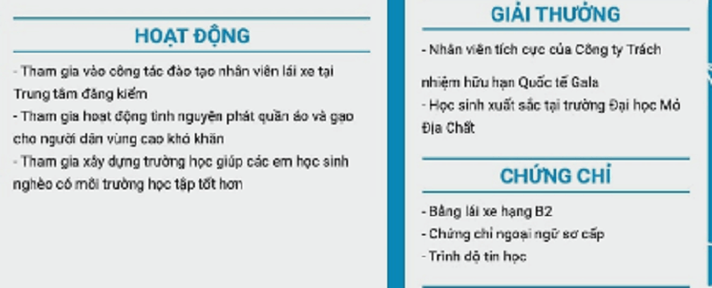 “Tô điểm” cho CV xin việc lái xe với bằng cấp và chứng chỉ