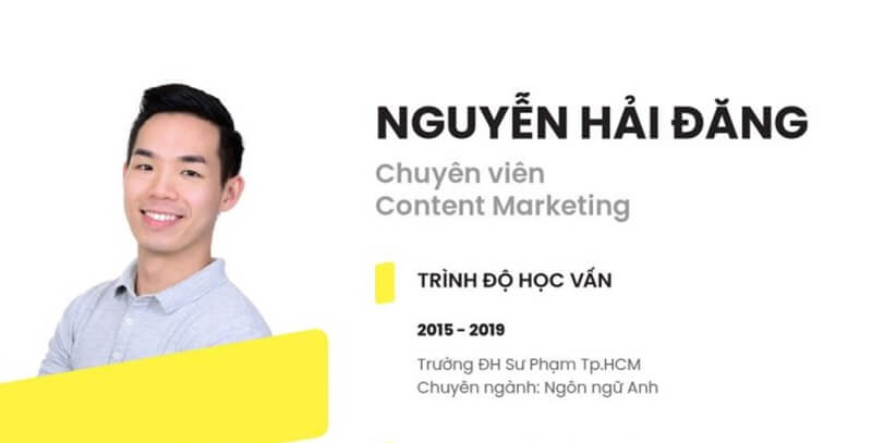 Phần trình độ học vấn trong mẫu CV xin việc trái ngành