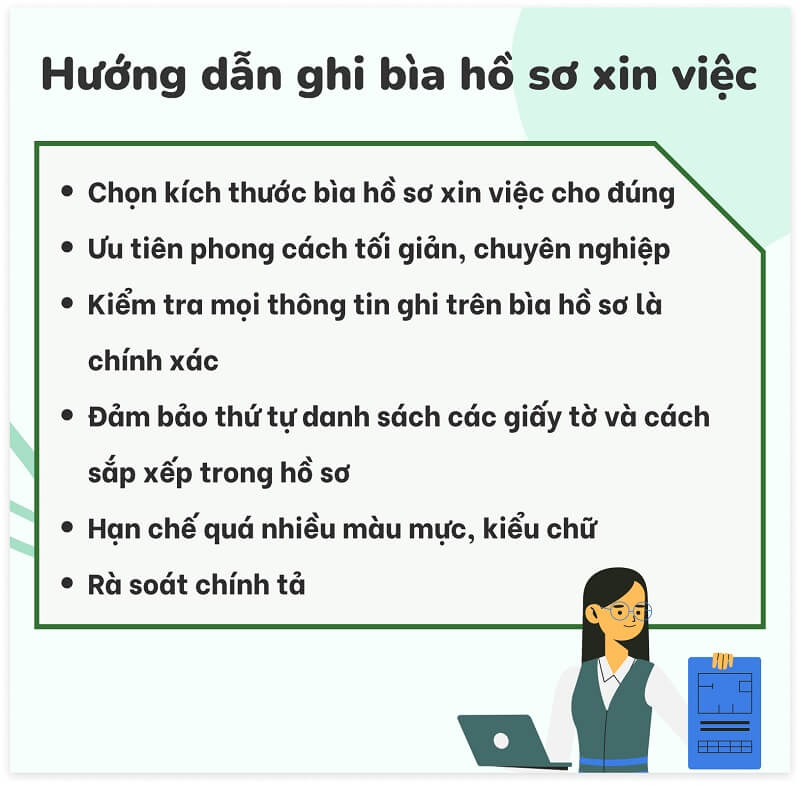 Tổng hợp những lưu ý khi viết tay bìa hồ sơ xin việc