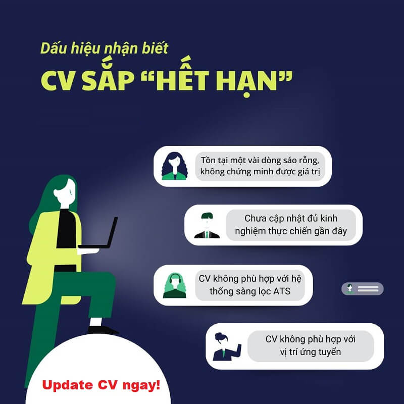 Các dấu hiệu cần update CV