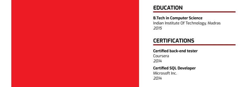 Phần trình độ học vấn trong CV QA Tester