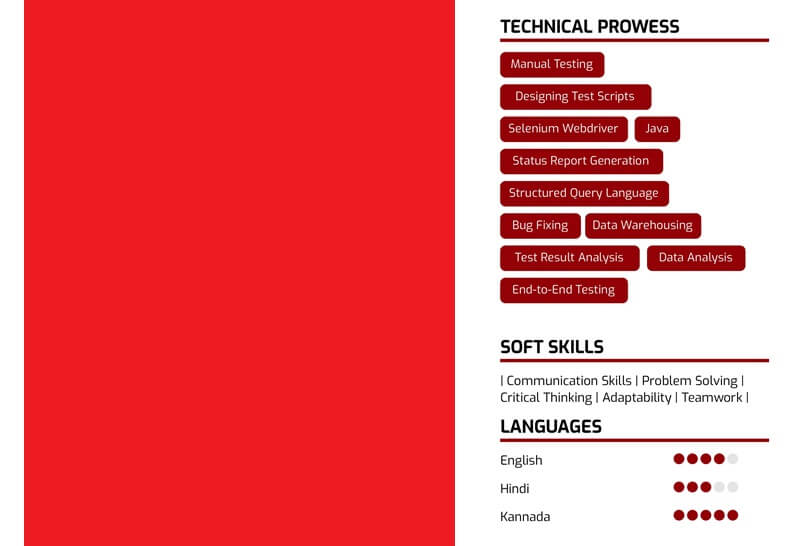 Phần kỹ năng trong CV QA Tester