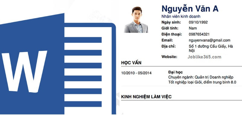 Đặc điểm của mẫu CV file word