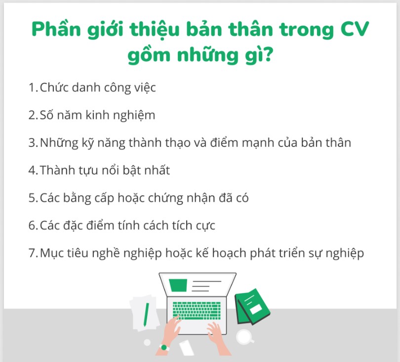 Nội dung cần trình bày khi giới thiệu bản thân trong CV