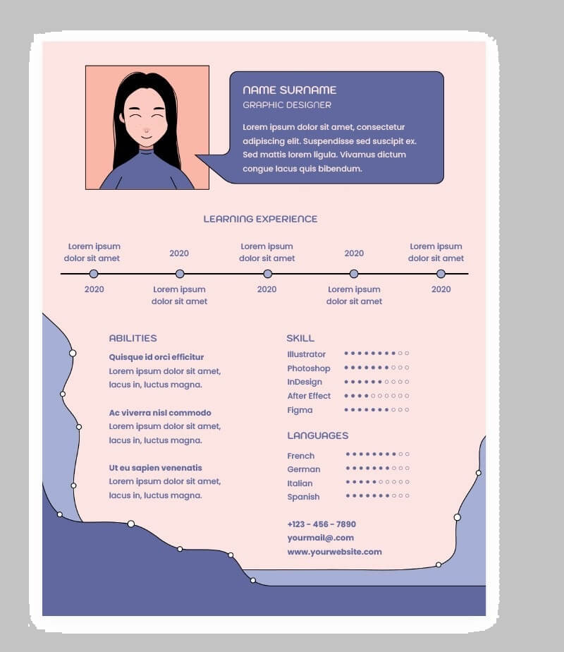 Cách trình bày mẫu CV graphic designer hiệu quả