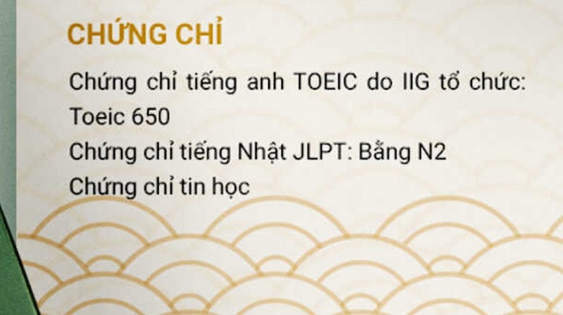 Chúng chỉ trong CV nghề biên - phiên dịch và cách viết