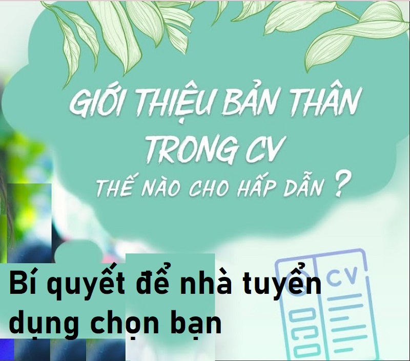 Lưu ý giới thiệu bản thân qua các yếu tố sau