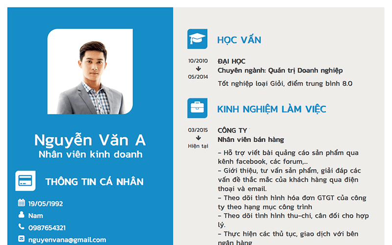 Kinh nghiệm trong CV không thể thiếu