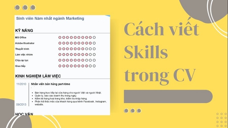 Kỹ năng trong CV xin việc