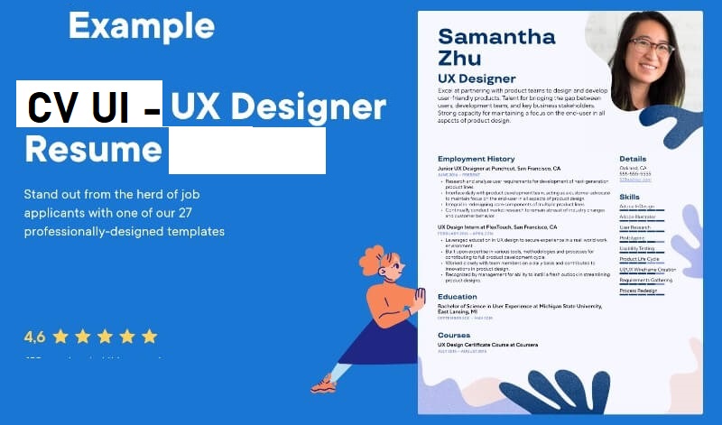 Mẫu CV UI/UI Designer