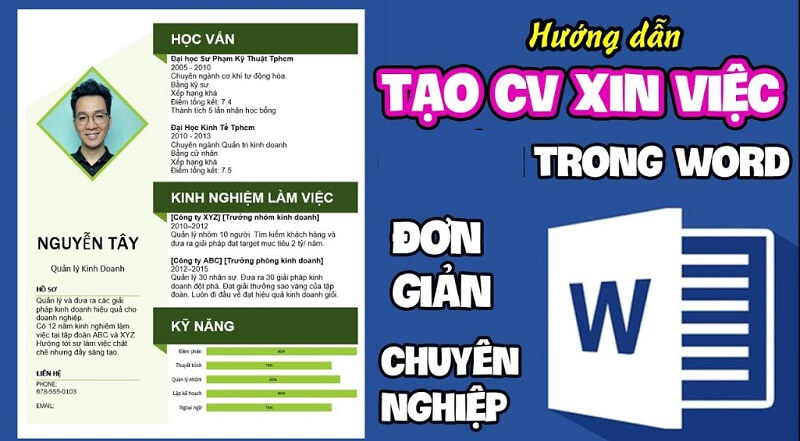 Hướng dẫn cách tạo CV bản word dễ ghi điểm 