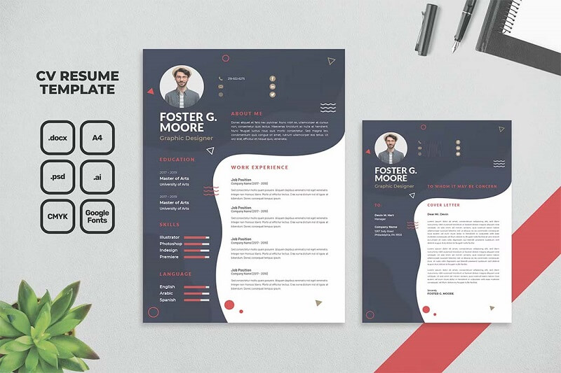 Trình bày đúng cách mẫu  CV designer